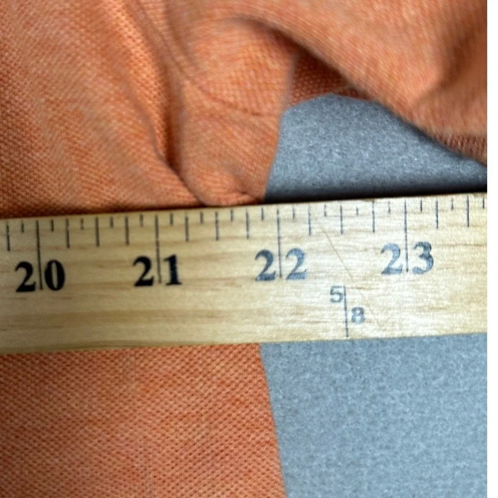 Polo Ralph Lauren Polo Shirt Mens Large Orange Classic Fit Casual Rugby Pony
